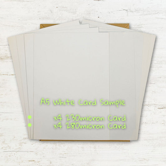 Recycled White Card Sample Pack