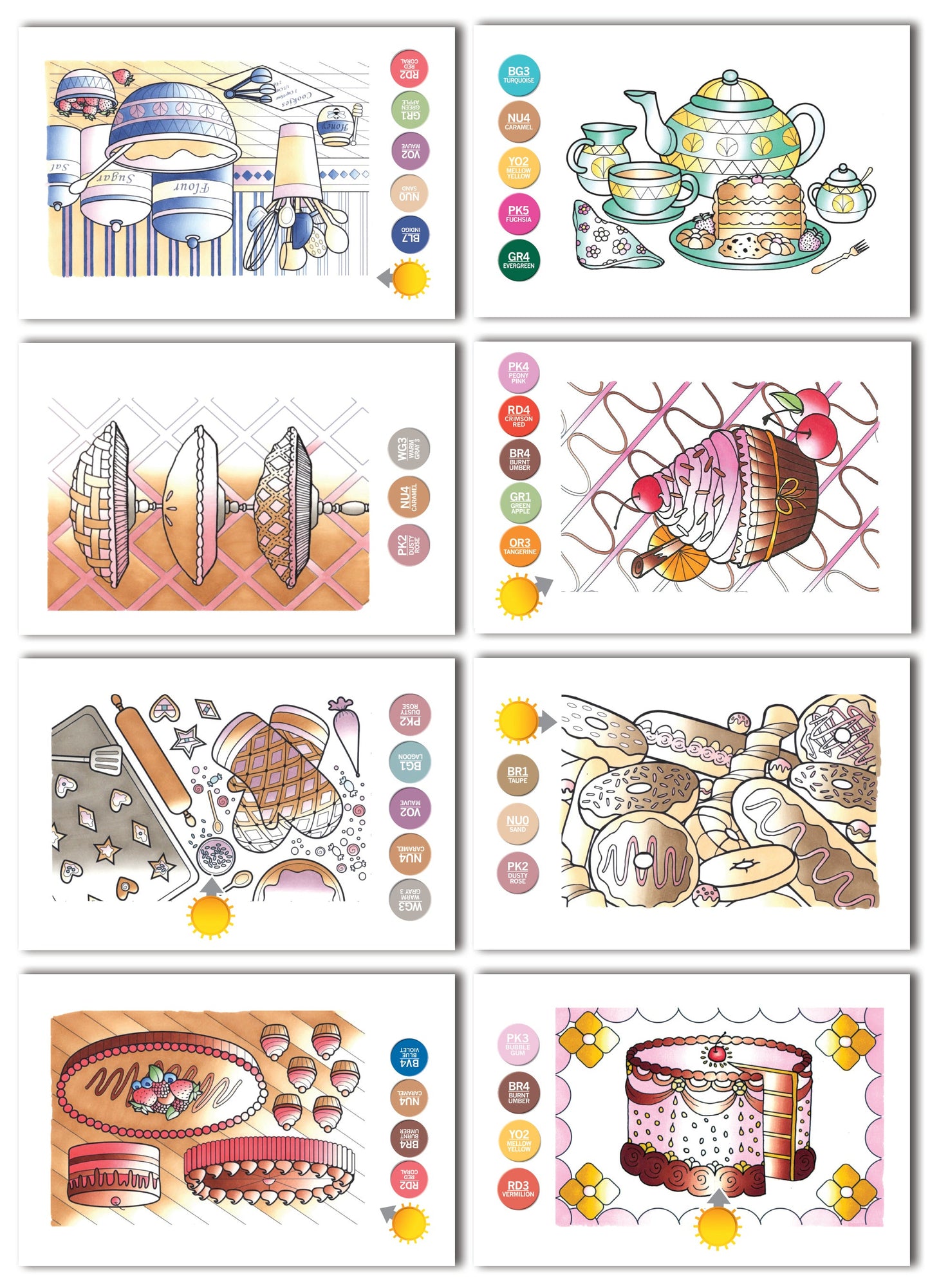 Chameleon Color Cards - Sweet Treats (16 Pack)