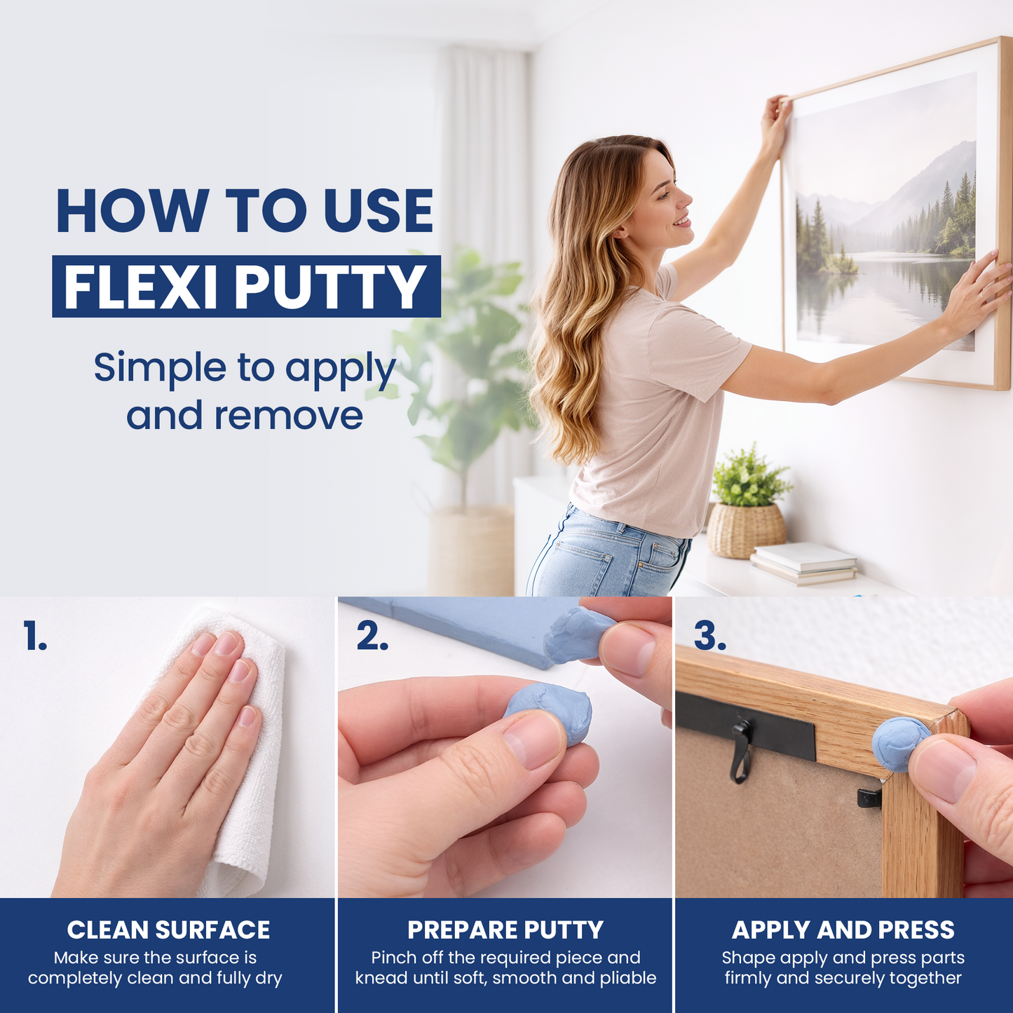 Flexi Putty 75g โ Blue Reusable Adhesive for Models & Miniatures