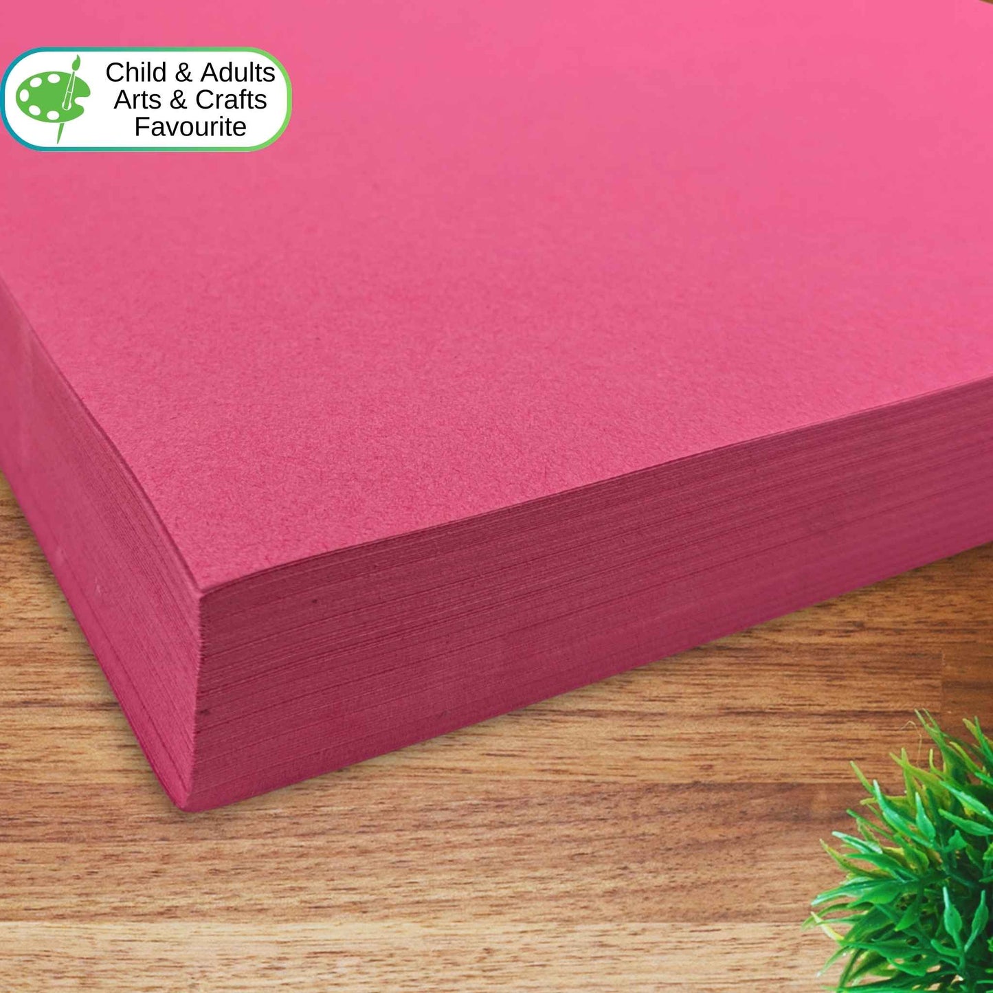 A2 Bright Pink Sugar Paper Recycled 100gsm