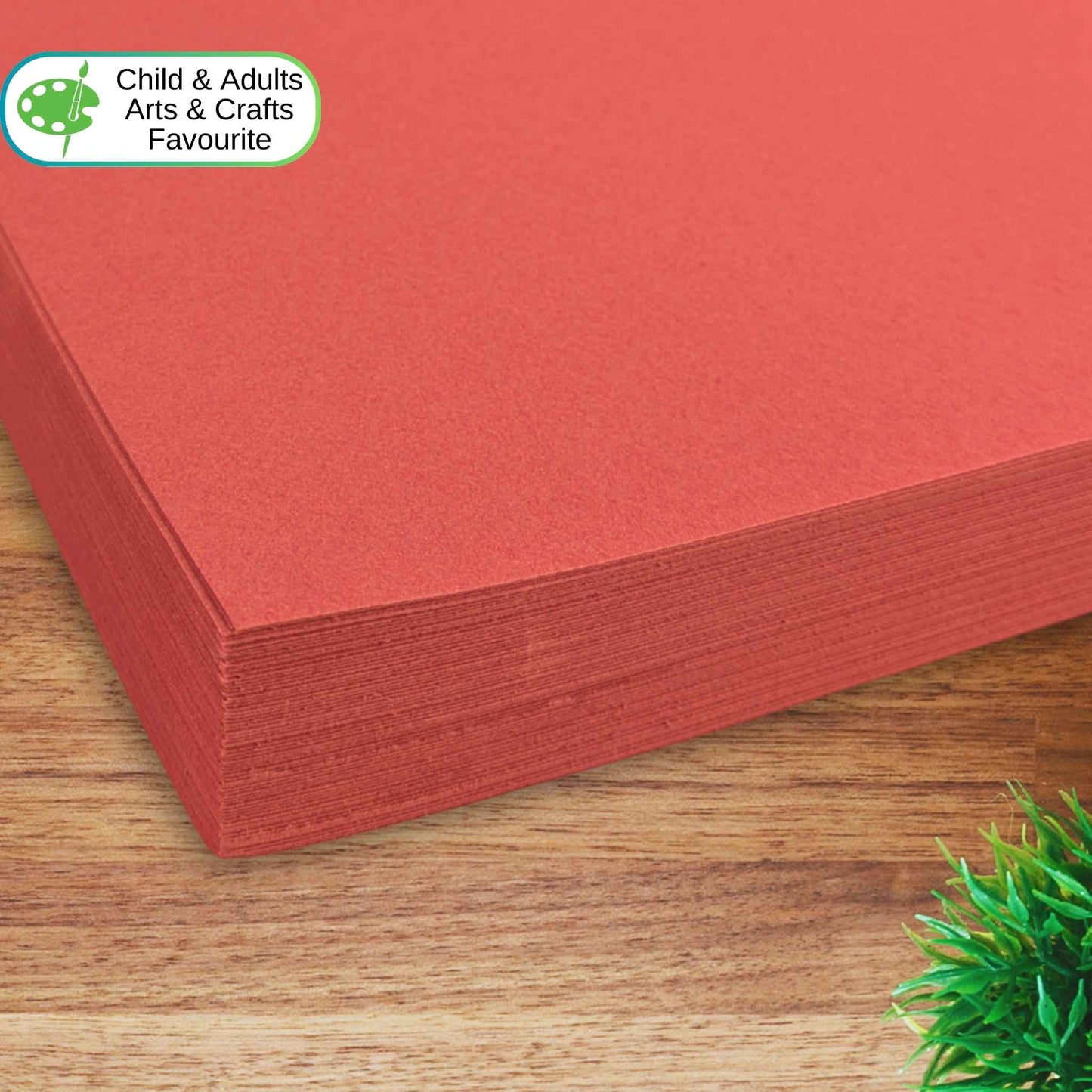 A2 Red Sugar Paper Recycled 100gsm for Arts and Crafts