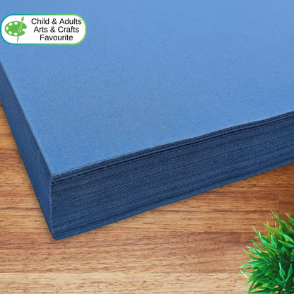 100% Recycled Blue Sugar Paper A2 100gsm - Perfect for Art, Craft and School Projects