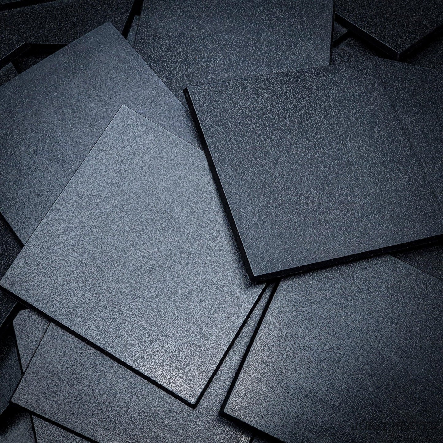 100mm Square Plain Plastic Bases