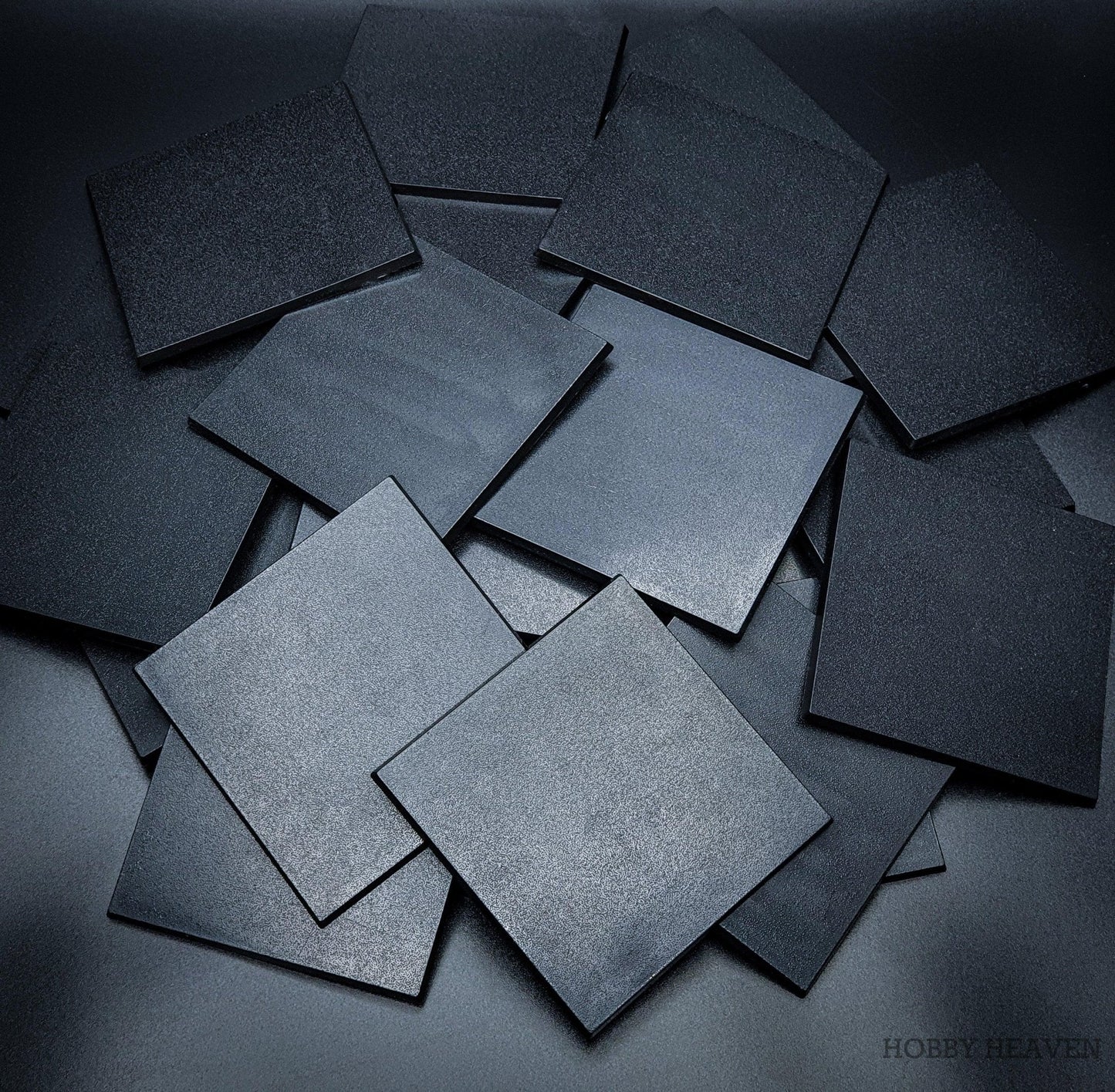 100mm Square Plain Plastic Bases