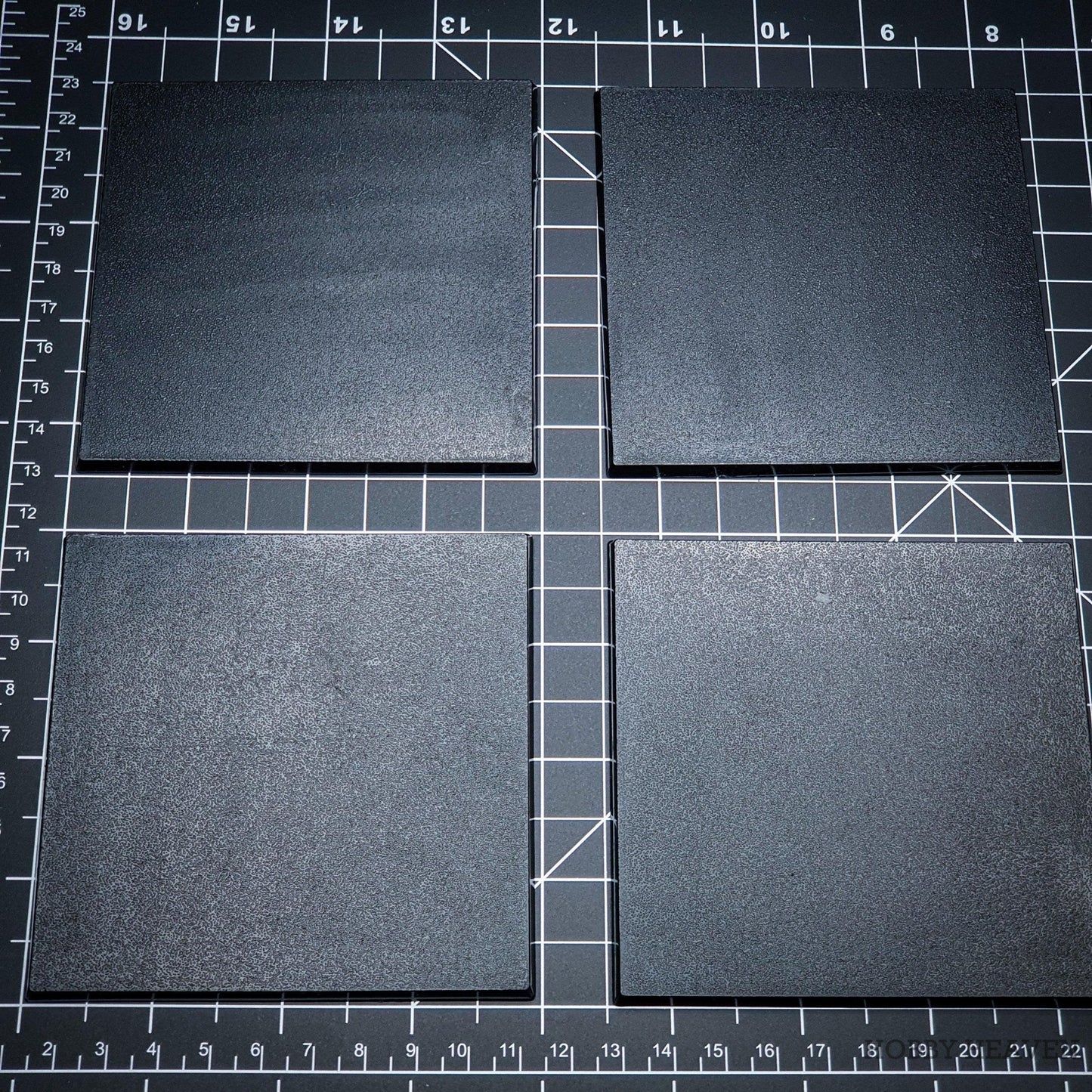 100mm Square Plain Plastic Bases