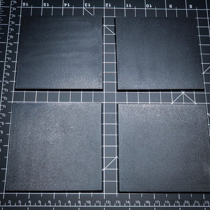 100mm Square Plain Plastic Bases