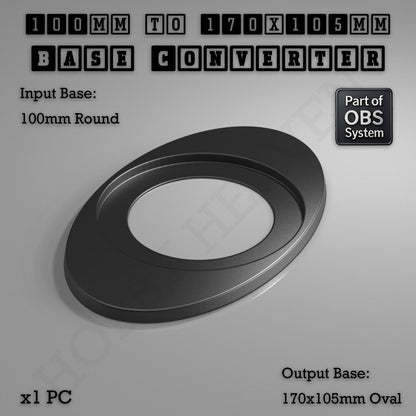 Round To Oval Bases Size Converters 3d Print Full Range