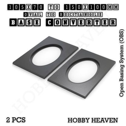 Wargaming Oval to Rectangle Base Converters – Tabletop Games | 3D Printed Tabletop Accessories
