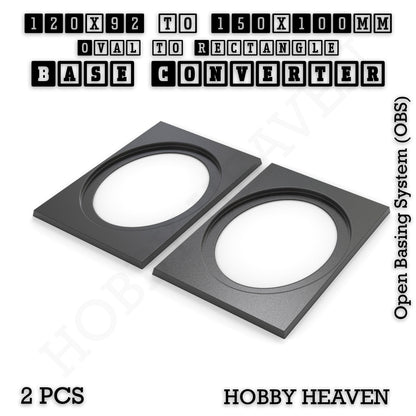 Wargaming Oval to Rectangle Base Converters – Tabletop Games | 3D Printed Tabletop Accessories