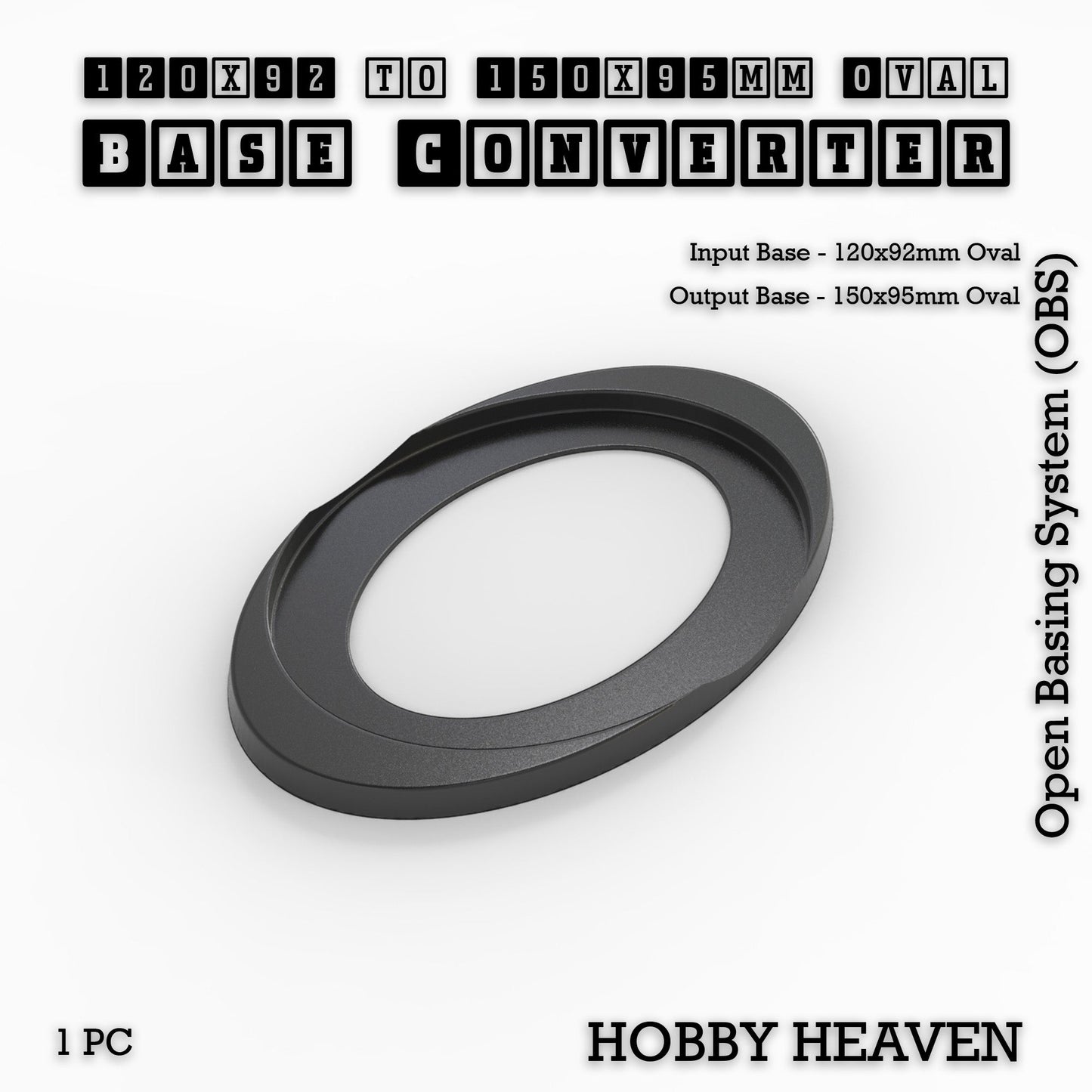 Oval To Oval Bases Size Converters 3d Print Full Range