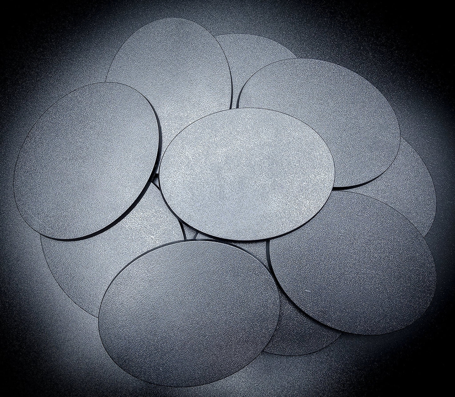 120x92mm Oval Plain Plastic Base