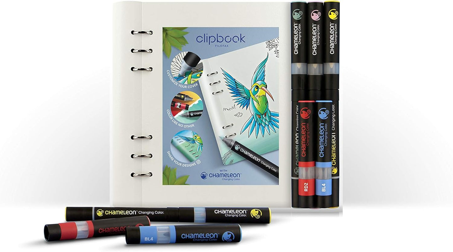 Chameleon Colour Tones Pens and Tops plus Filofax Clipbook