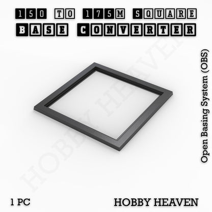 Square to Square Bases Size Converters 3d Print Full Range