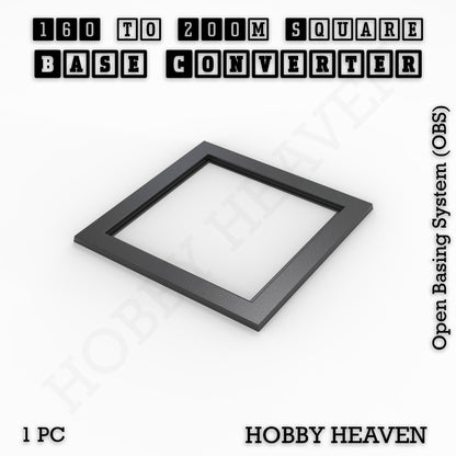 Square to Square Bases Size Converters 3d Print Full Range