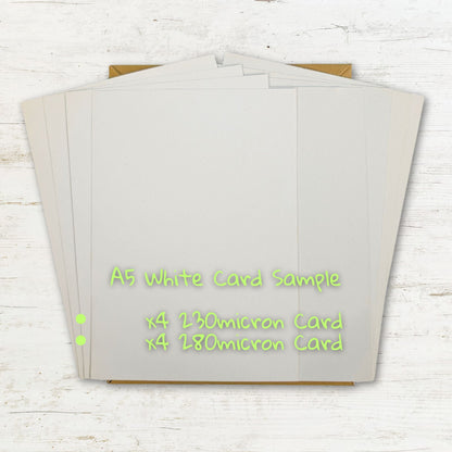 Recycled White Card Sample Pack
