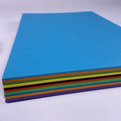 A3 Bright Intensive Recycled Card 180gsm - Assorted Colours for Crafts and Printing