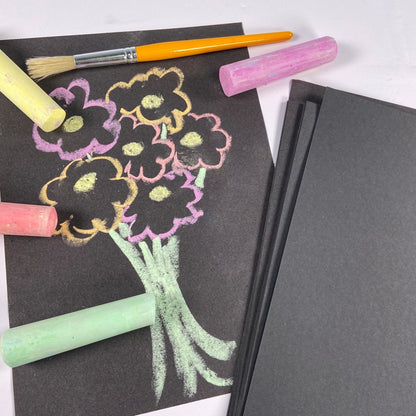 A2 Black Sugar Paper 100gsm