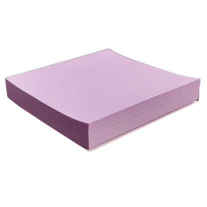 100% Recycled Sticky Memo Pads - Pastel Purple Lilac, Eco-Friendly, 100 Notes, 76mm x 76mm