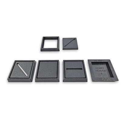 25–30mm Square Base Adapters | Injection Moulded | No Rebasing Required | Fits Popular Fantasy Miniatures