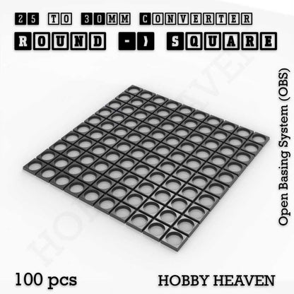 Round to Square Bases Shape and Size Converters 3d Print Full Range