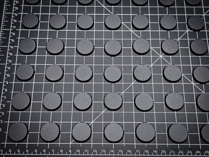 25mm Round Plain Plastic Bases