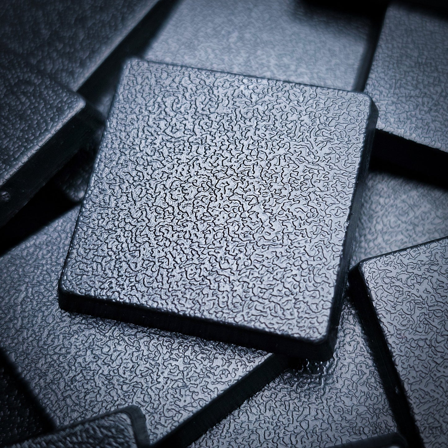 25mm Square Plain Plastic Bases