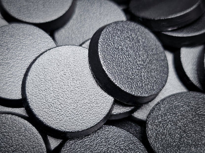 25mm Round Plain Plastic Bases