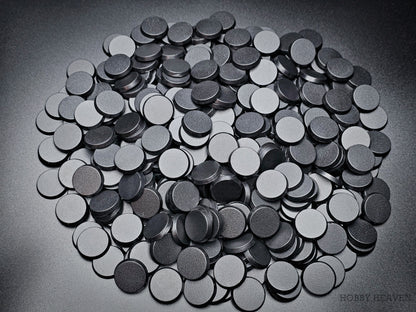 25mm Round Plain Plastic Bases