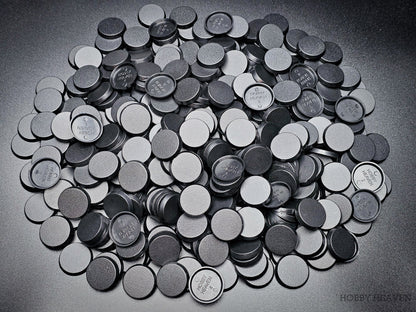 25mm Round Plain Plastic Bases