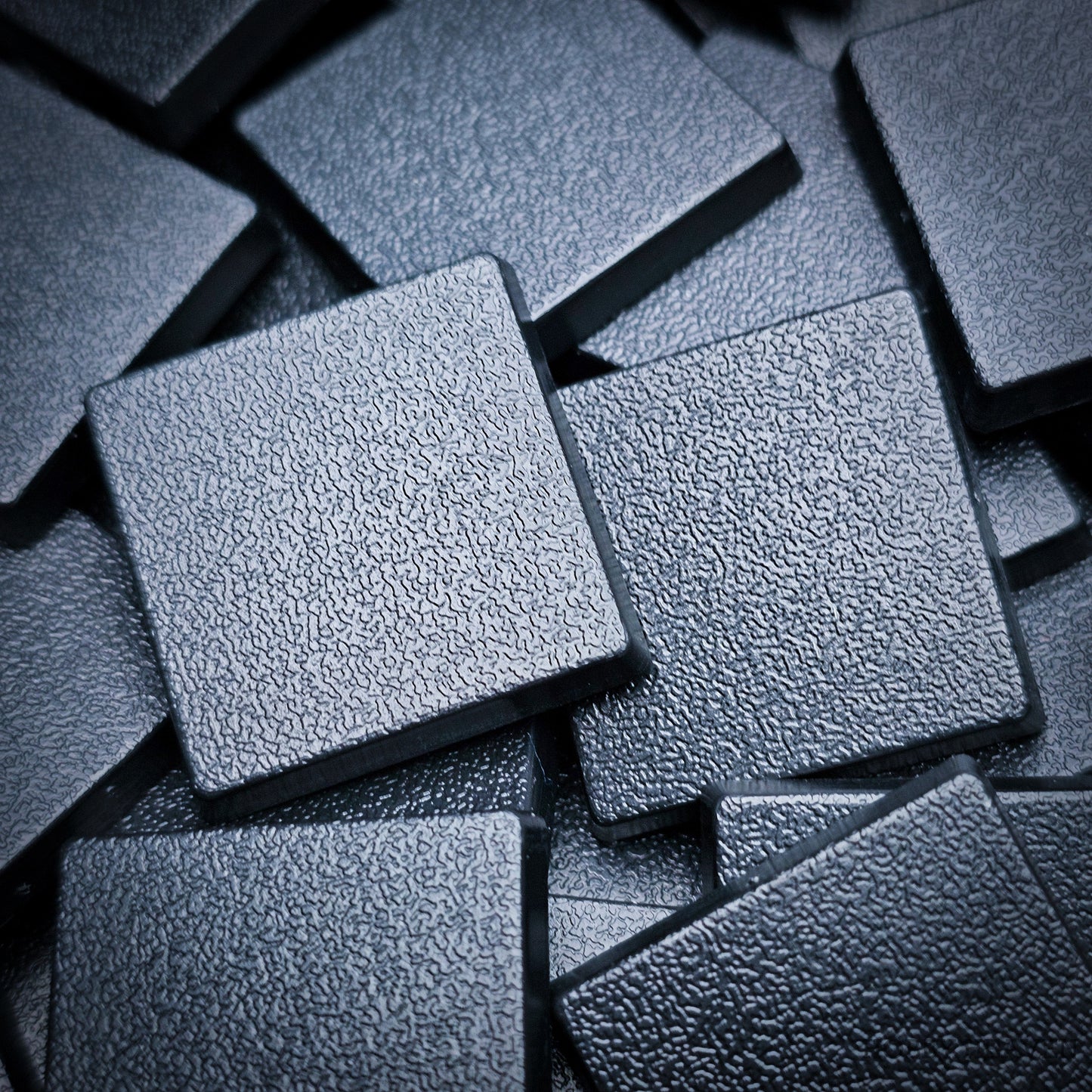 25mm Square Plain Plastic Bases