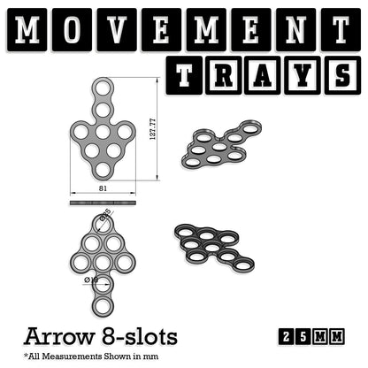 25mm Movement Trays for Tabletop Games | Waargaming | Full Range