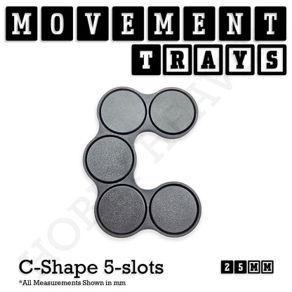 25mm Movement Trays for Tabletop Games | Waargaming | Full Range