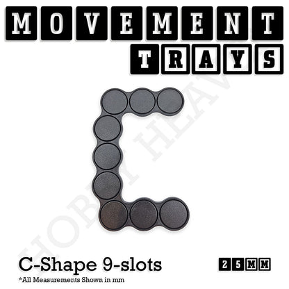 25mm Movement Trays for Tabletop Games | Waargaming | Full Range