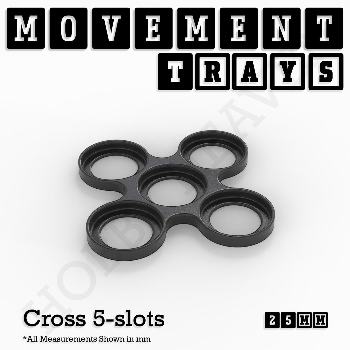25mm Movement Trays for Tabletop Games | Waargaming | Full Range