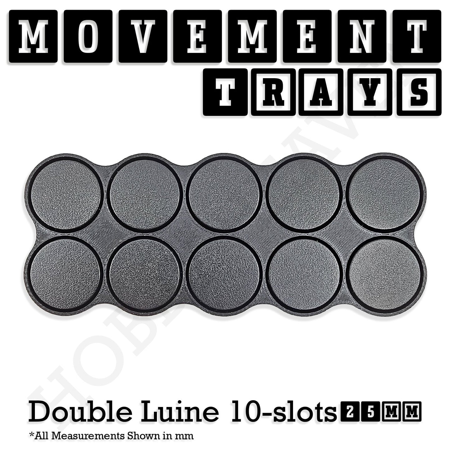 25mm Movement Trays for Tabletop Games | Waargaming | Full Range
