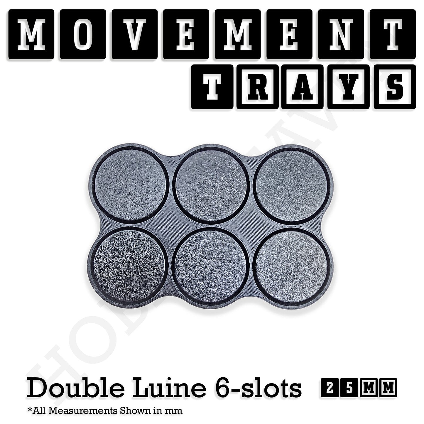 25mm Movement Trays for Tabletop Games | Waargaming | Full Range