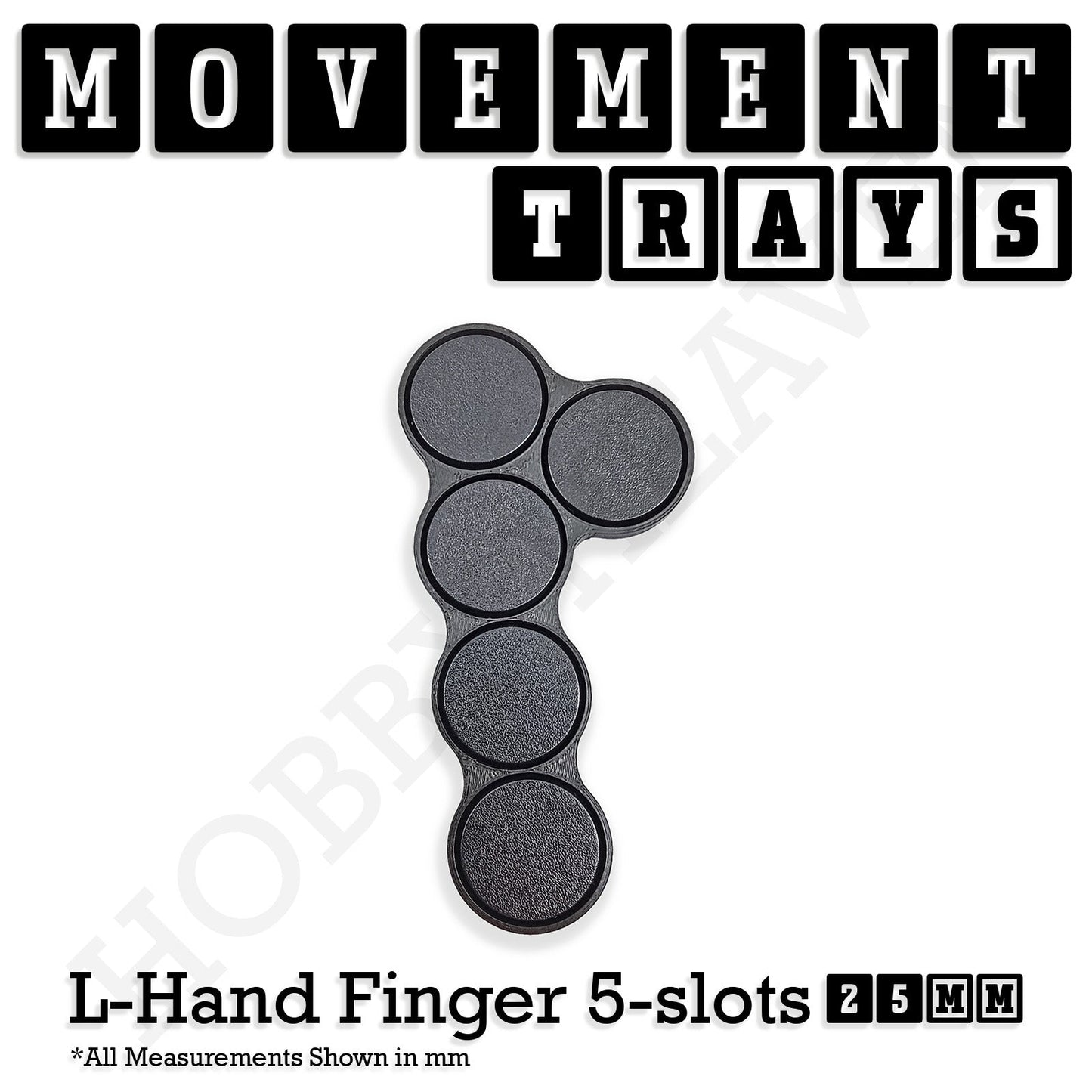 25mm Movement Trays for Tabletop Games | Waargaming | Full Range