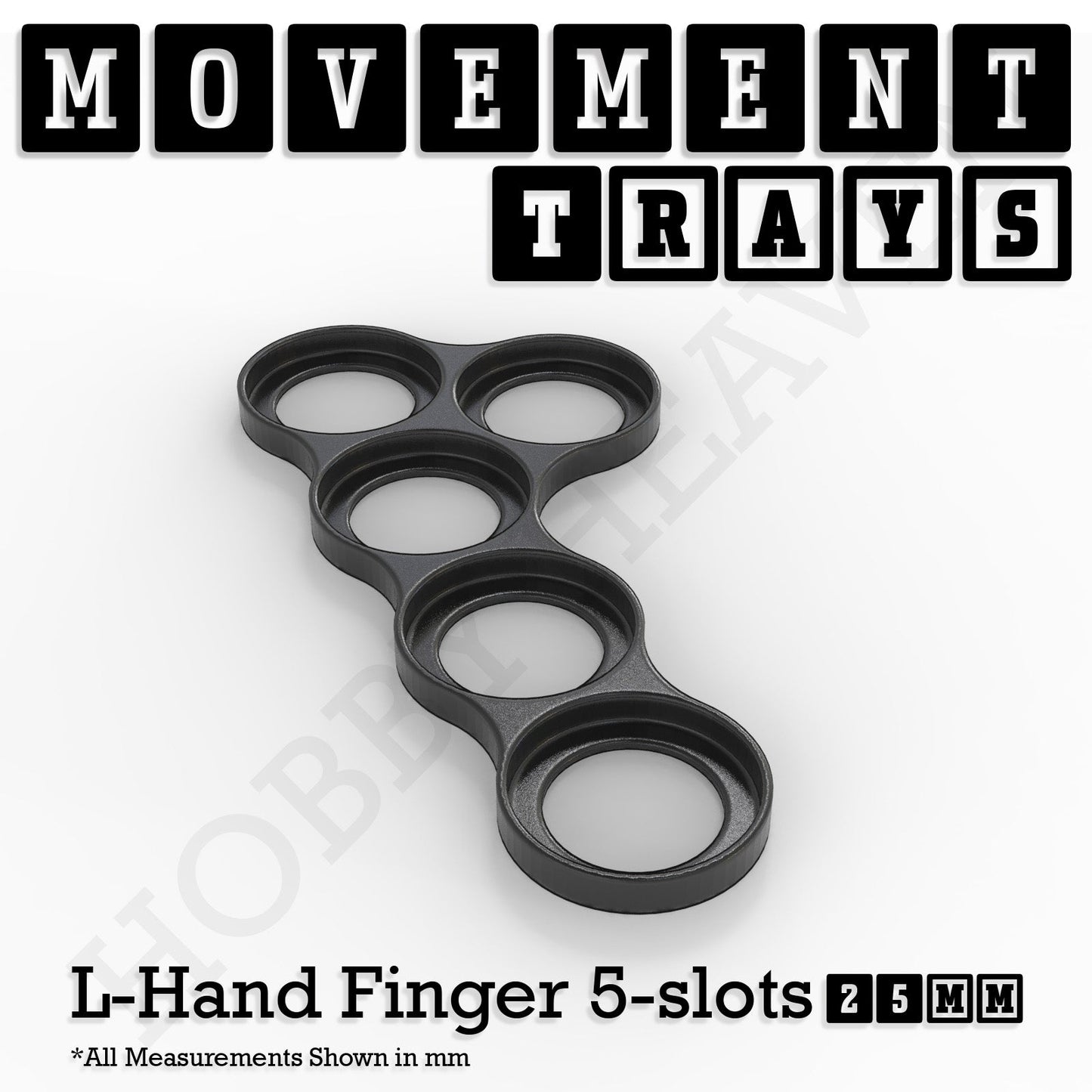 25mm Movement Trays for Tabletop Games | Waargaming | Full Range