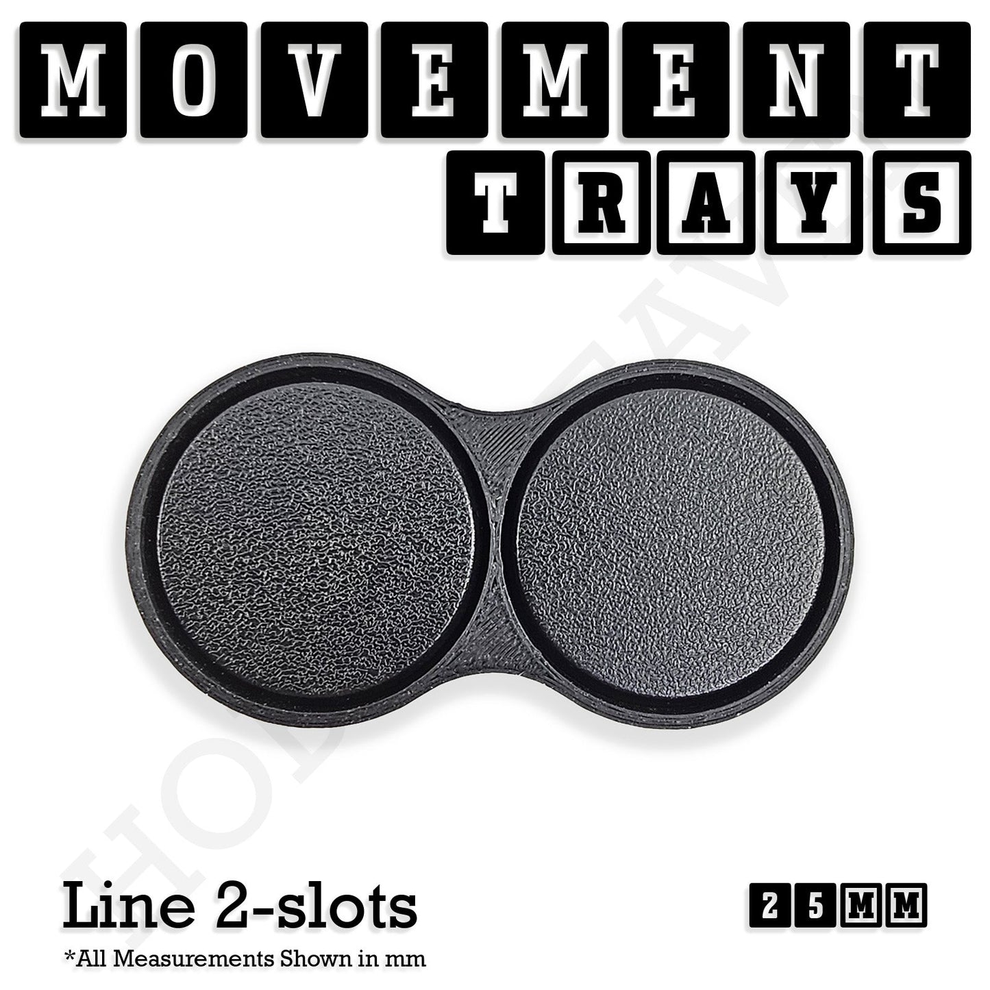 25mm Movement Trays for Tabletop Games | Waargaming | Full Range