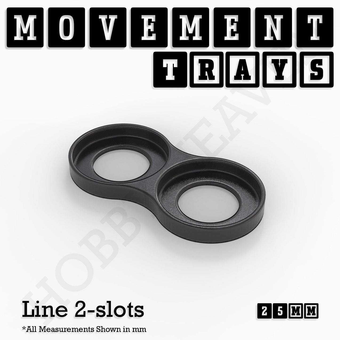 25mm Movement Trays for Tabletop Games | Waargaming | Full Range