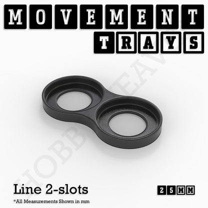 25mm Movement Trays for Tabletop Games | Waargaming | Full Range