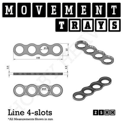 25mm Movement Trays for Tabletop Games | Waargaming | Full Range