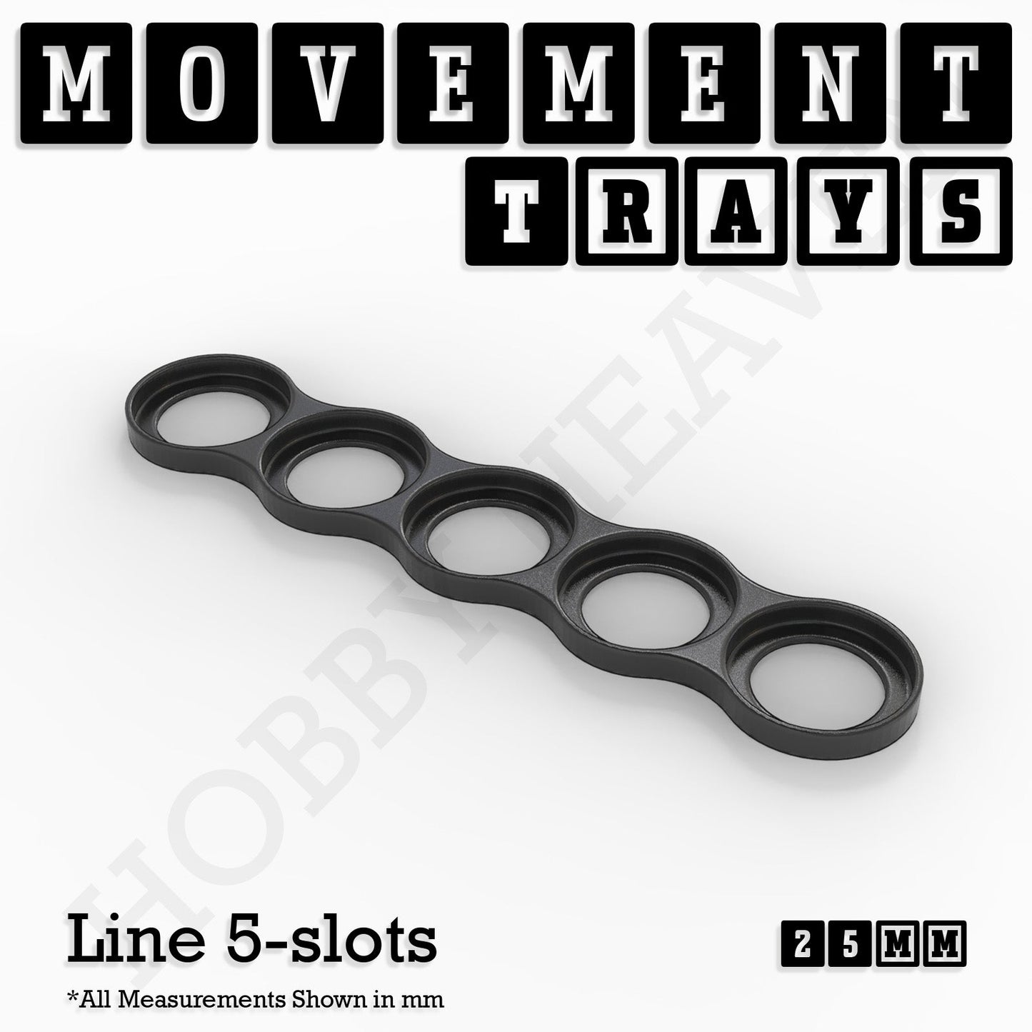 25mm Movement Trays for Tabletop Games | Waargaming | Full Range