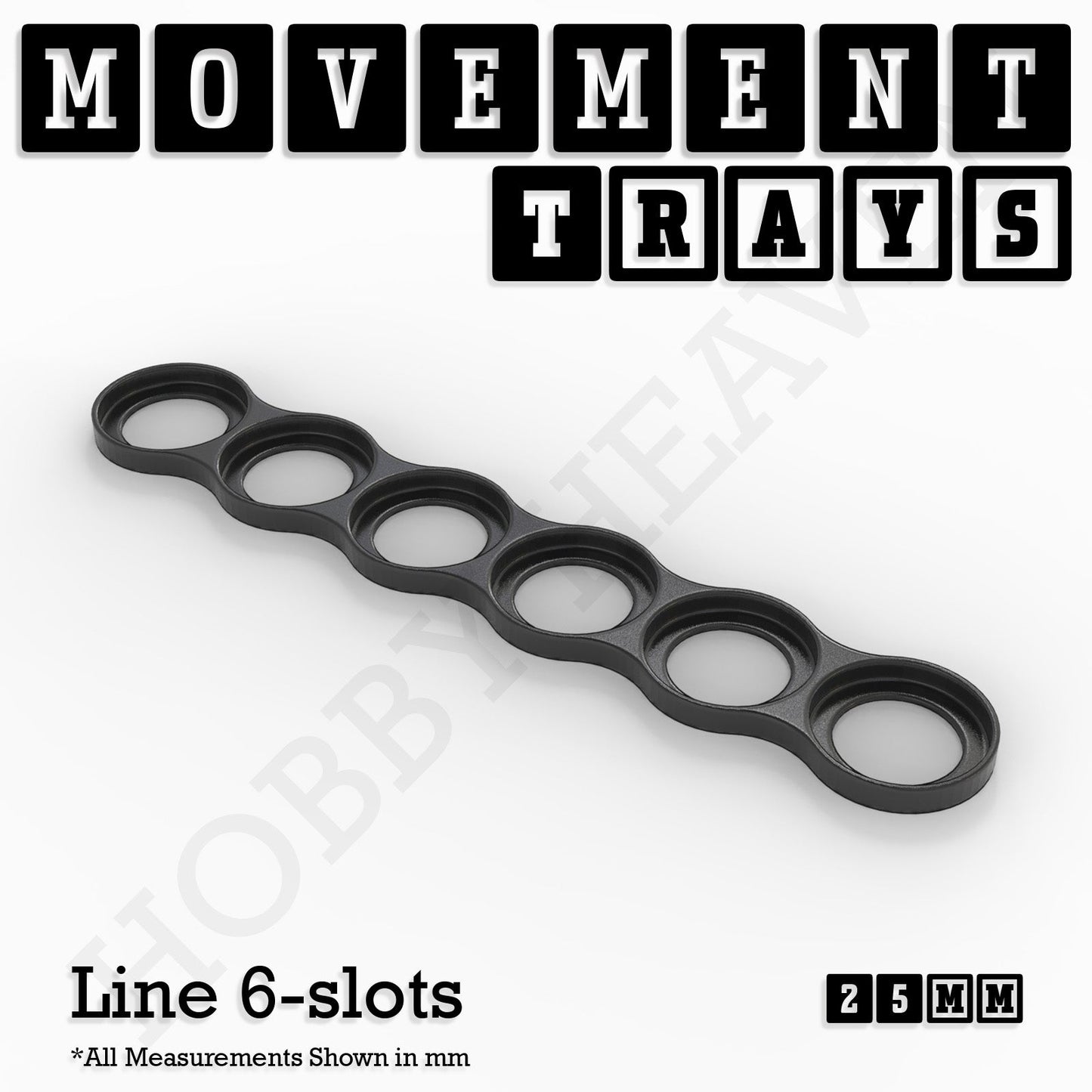 25mm Movement Trays for Tabletop Games | Waargaming | Full Range