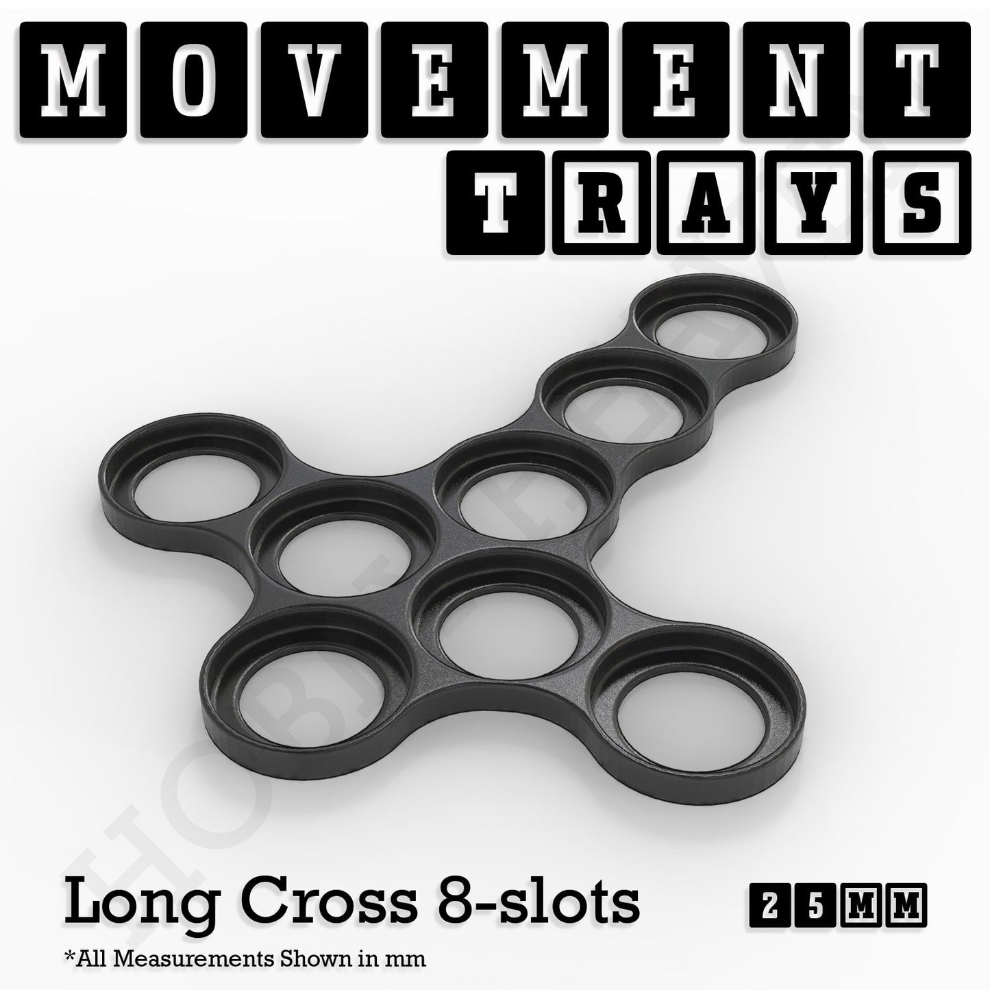 25mm Movement Trays for Tabletop Games | Waargaming | Full Range