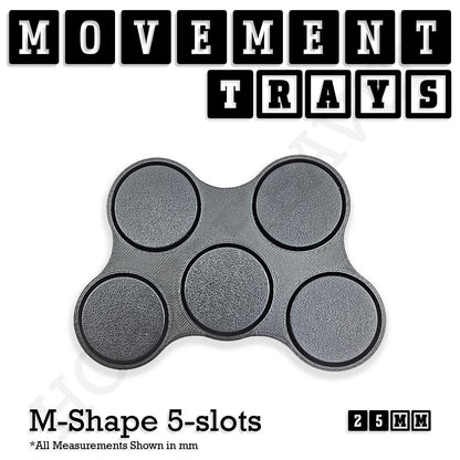 25mm Movement Trays for Tabletop Games | Waargaming | Full Range