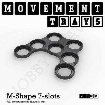 25mm Movement Trays for Tabletop Games | Waargaming | Full Range