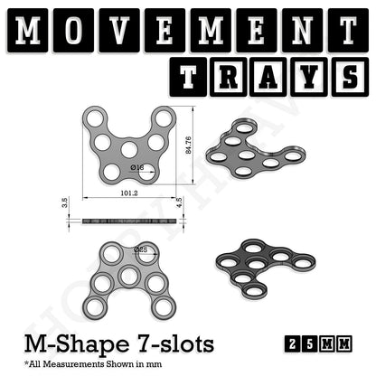 25mm Movement Trays for Tabletop Games | Waargaming | Full Range