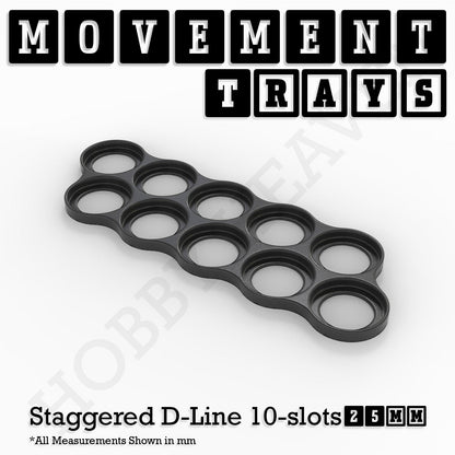25mm Movement Trays for Tabletop Games | Waargaming | Full Range