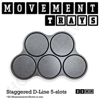 25mm Movement Trays for Tabletop Games | Waargaming | Full Range